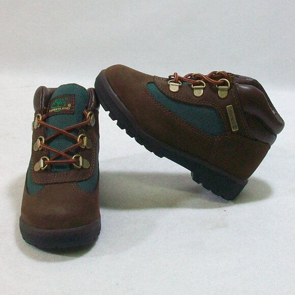 TIMBERLAND 16837 Toddler BrownOliver FIELD BOOT beef &Broccoli water resistant - Picture 3 of 5